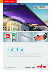 Broschüre Zubehör Weinor