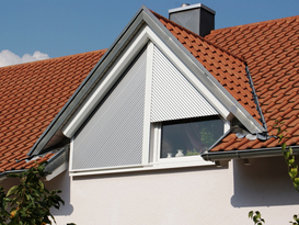 Schrägrollladen Giebelausführung