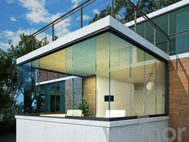 Ganzglasschiebetür W17c