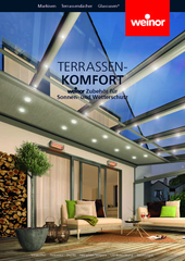 Broschüre Terrassen Komfort Zubehör für Wetter- und Sonnenschutz 